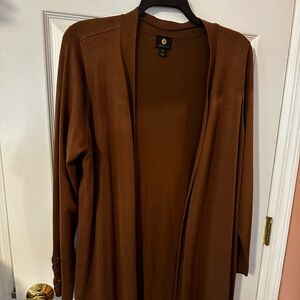 Long Drape open Front Sweater 2X